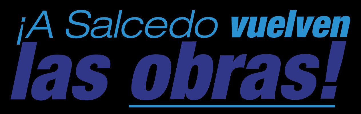 ¡A Salcedo vuelven las obras!