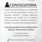 Convocatoria PLAN VIAL